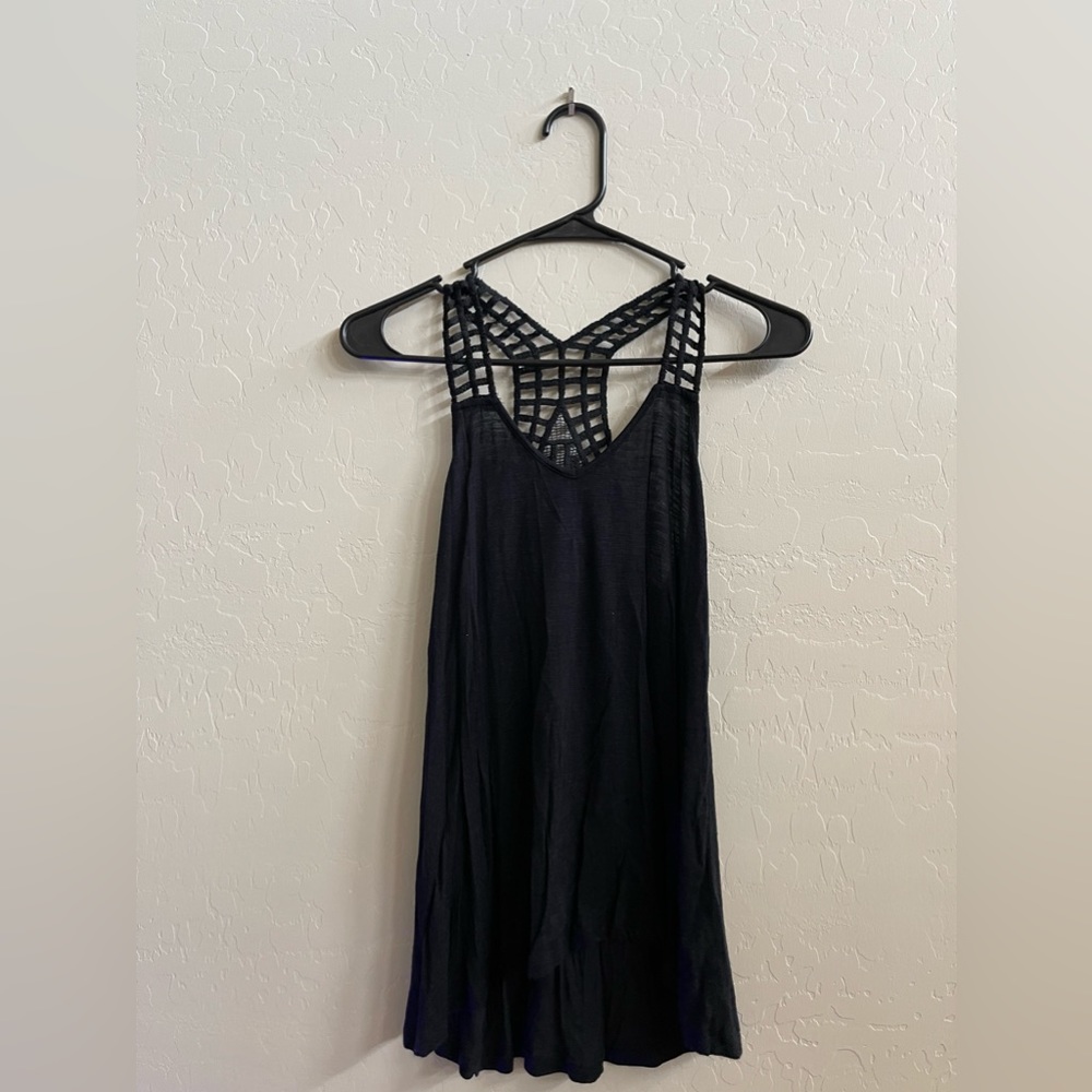 American Rag Black Tank Top with lace